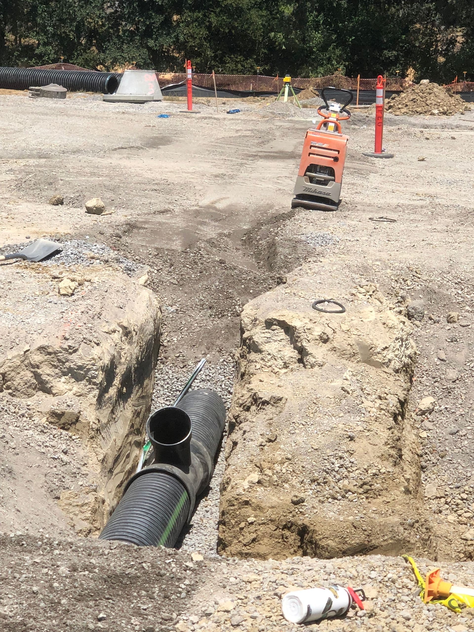 Site development progress