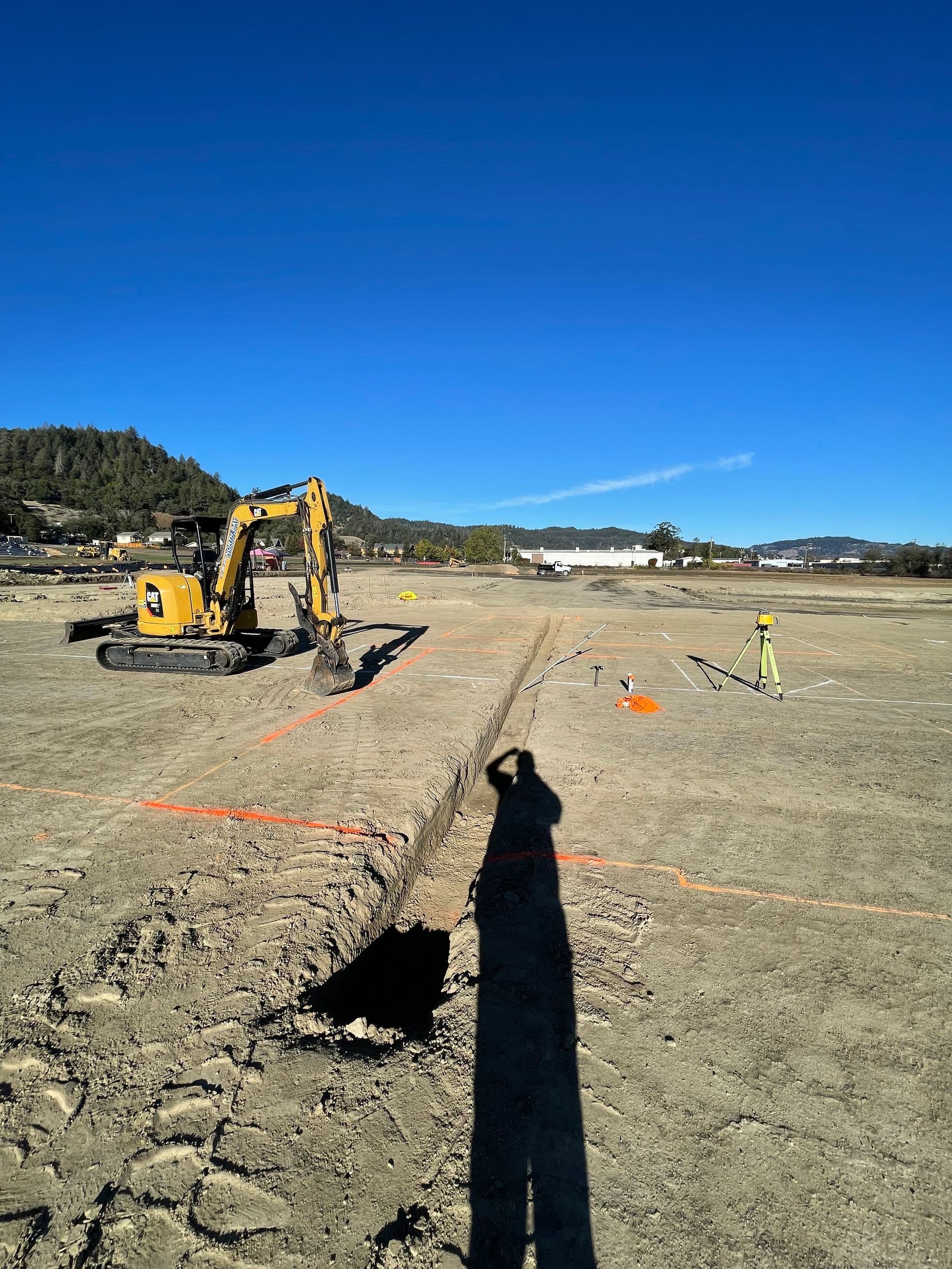Footing layout work