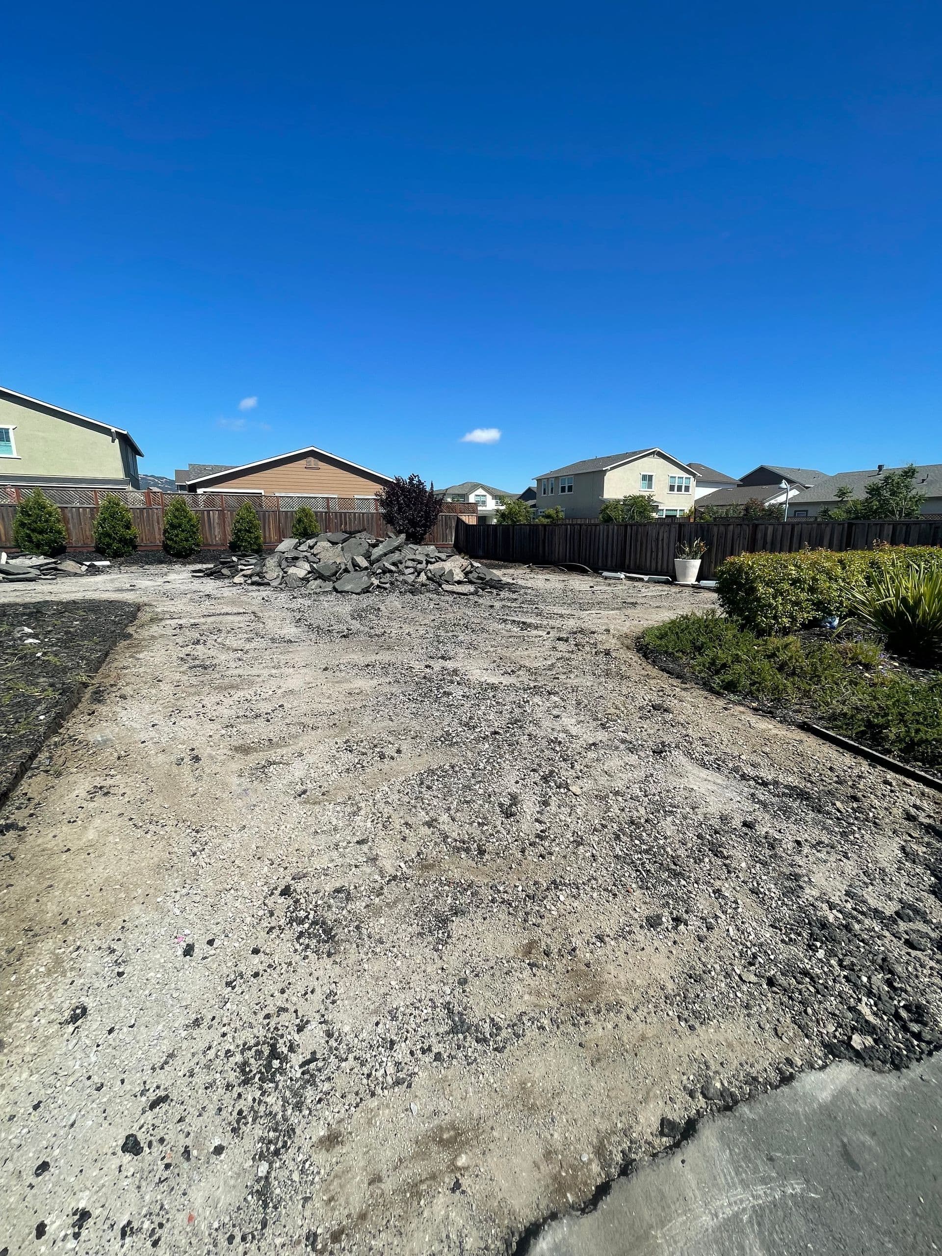 Hauling asphalt off site